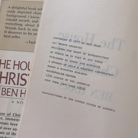 🏰The House of Christina by author Ben Haas True Crime Fiction Novel Hardback🏰 - Picture 7 of 12